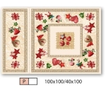 Față de masă jacquard Crăciun, 600gr, premium. - imagine 2